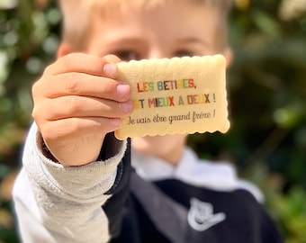 Personalized “I’m going to be a big brother” cookies