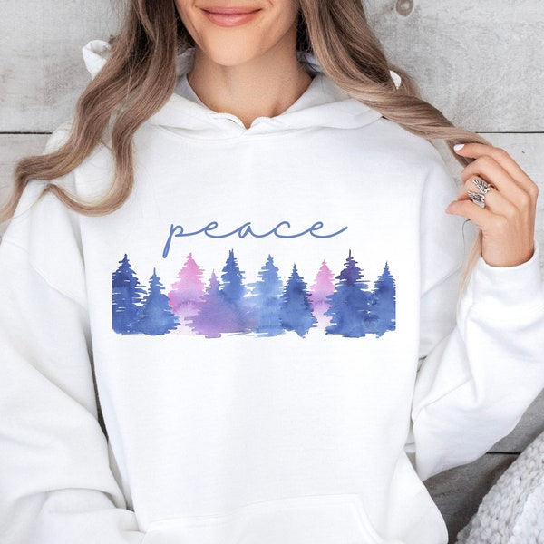 Forest Lovers Hoodie Gift, Watercolor Art Tee, Mother's Day Gift Unisex Tee for Nature Lover, Tree Hugger Gifted Tee-Shirts, Hoodies Gifted