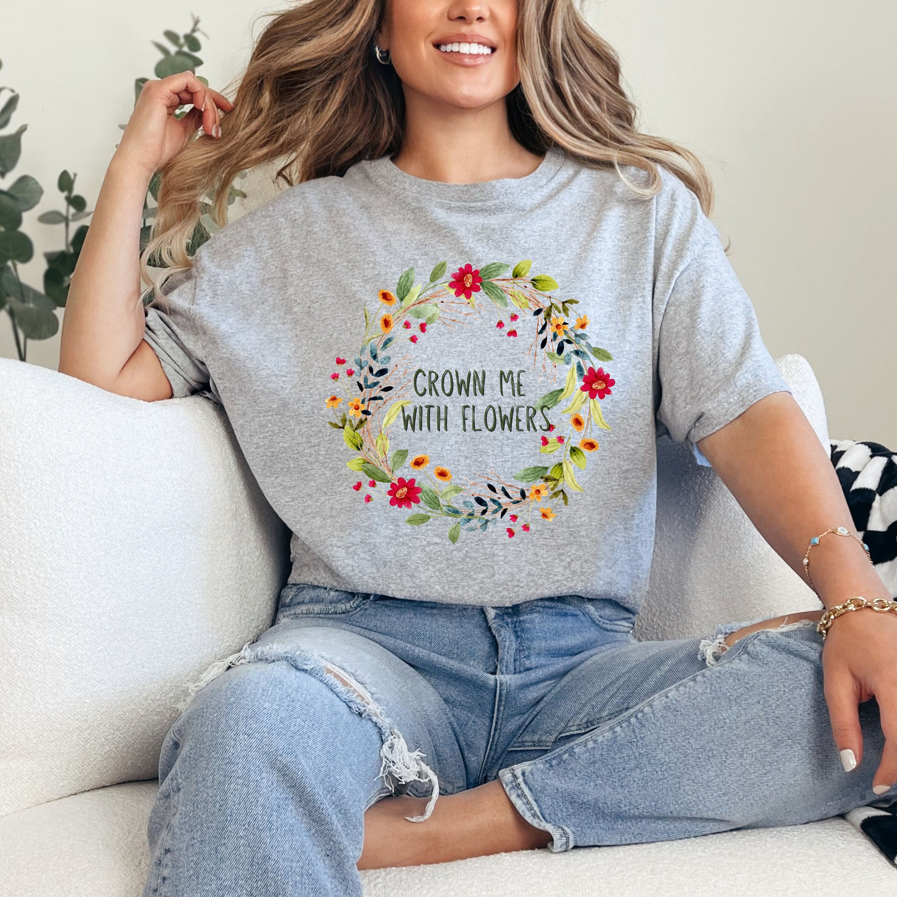 Cropped Flower T-Shirt main image 1