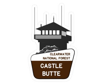 Castle Butte Lookout Vinyl Decals