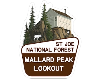 Mallard Peak Lookout Vinyl Decals