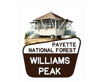 Williams Peak Fire Lookout Sticker | Kiss-Cut Vinyl Decal