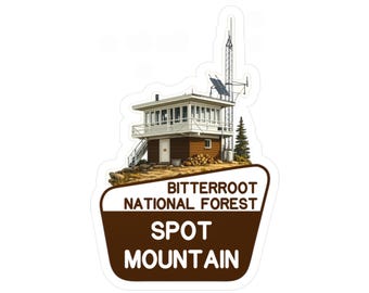 Spot Mountain Fire Lookout Sticker | Kiss-Cut Vinyl Decal