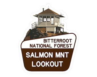 Salmon Mountain Lookout Vinyl Decals