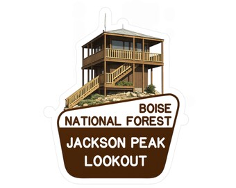Jackson Peak Lookout Vinyl Decals