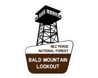 Bald Mountain Lookout Vinyl Decals