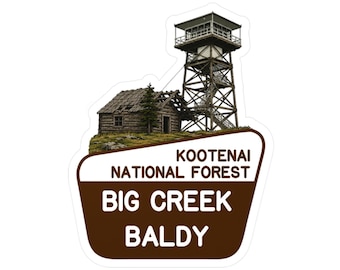 Special Request Big Creek Baldy Lookout Vinyl Sticker