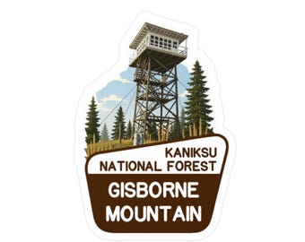 Gisborne Mountain Fire Lookout Sticker | Kiss-Cut Vinyl Decal