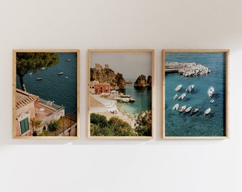 Warm Italy Summer Prints, Coastal Scenery, Italy Summer Swimming, Italy Beach Poster, Boats On Ocean, Amalfi Coast Wall Art, Positano Italy