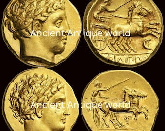 Ancient Greek Gold Coin Images: High-Definition PNG Collection (Digital Product)