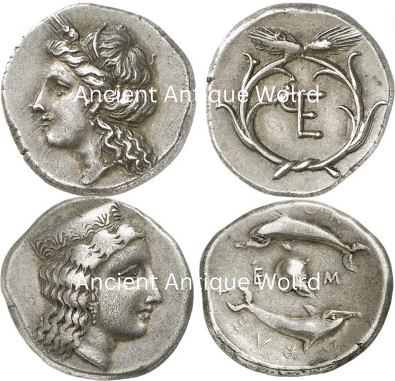 Ancient Greek Coins, Authentic, Excelent Quality, Digital