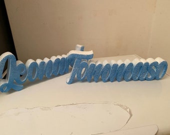 Scritte e sagome in polistirolo