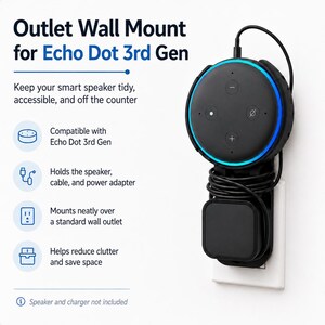 Soporte de pared para Amazon Echo Dot