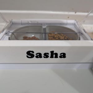Personalized Anti-Intrusion Bar for SureFeed Small Pet Feeder - Add Your Cat&#39;s Name!