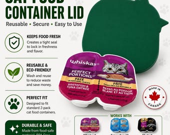 Cat Food Lid / Cover for 100g Container