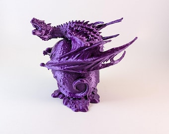 Uovo avvolto da un drago - Un pezzo da esposizione fantasy per gli amanti dei draghi