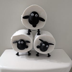 Adorable Sheep Toilet Paper Holder - Fun & Functional Bathroom Decor