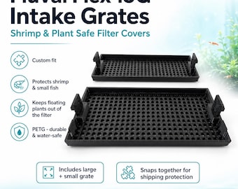 Rejillas de entrada Fluval Flex 15G - Cubiertas de filtro seguras para camarones y plantas