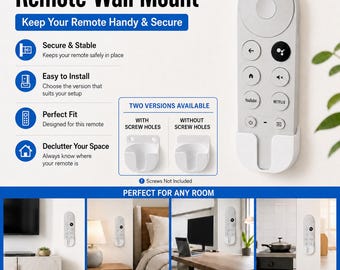 Wall Mount Remote Holder (Gen 4)