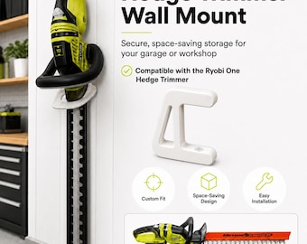 Hedge Trimmer Wall Mount - Secure & Space-Saving Storage for your Garage or Basement