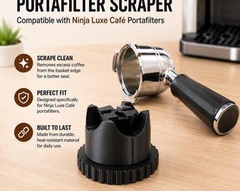 Portafilter Scraper - Compatible with Ninja Luxe Café Espresso Machine