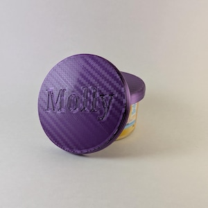 Customized Cat Food Lids (3 pack) - Perfect fit for 85g cans!