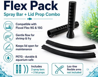 Fluval Flex Aquarium Spray Bar and Lid Supports - 9G / 15G Combo