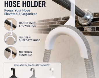 CPAP Hose & Mask Hanger for 15mm Tubes | Shower Rod Drying Hook
