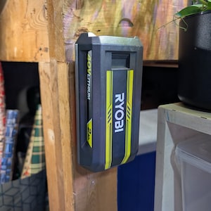 Wall Mount for Ryobi 40V Battery - Secure & Convenient Storage