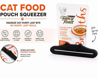 Cat Food Pouch Squeezer - Easily Empty Pouches Without the Mess!