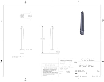 Replacement Ground Stake for Outdoor Lights/Fixtures