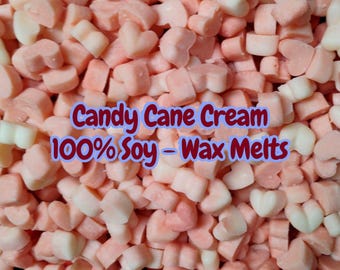 100% Soy Wax Melts - Candy Cane Cream