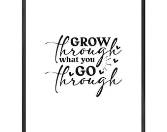 Motivationsplakat, Wachstumswandkunst, Inspirationsplakat