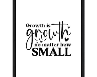 Motivational poster, Inspiring wall art, Growth poster, Wall Decor