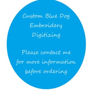 Cartoon Blue Dog Machine Embroidery Design, Custom Embroidery Pattern, Instant Download