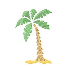 Palm Tree Embroidery Design, Beach Machine Embroidery Design, Instant Download - 6 sizes