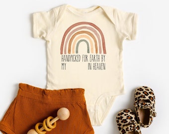 Handpicked for Earth by My &quot;PERSONALIZED NAME&quot; in Heaven Baby Bodysuit