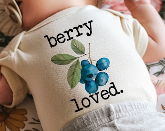 Berry Loved Natural Organic Baby Bodysuit