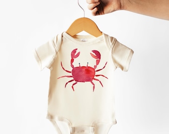 Red Crab Natural Organic Baby Bodysuit