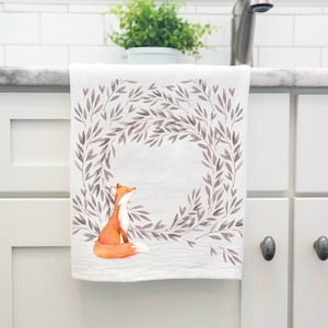 Fox with Veins Kitchen Towel