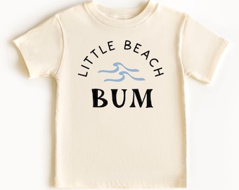 Little Beach Bum Natural Organic Kids Youth Toddler T Shirt