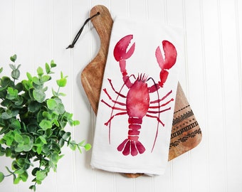 Red Lobster Kitchen Towel