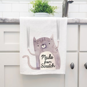 Made from Scratch Cat Kitchen Towel