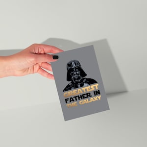 Vaderdagkaart Greatest Father in the Galaxy-wenskaart