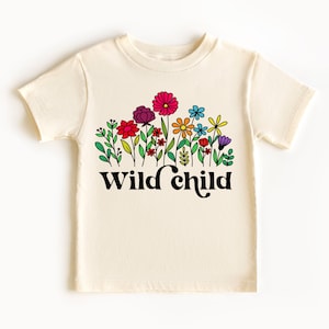 Wild Child Natural Organic Kids Youth Toddler T Shirt