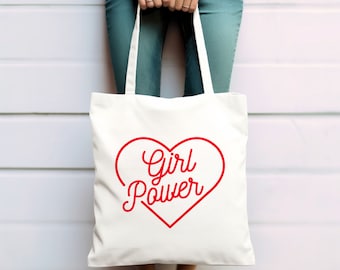 Girl Power Tote Bag with 2 Sizes