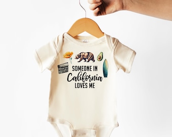 Someone in California Loves me Natural Organic Baby Bodysuit