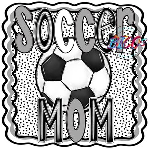 Soccer Mom PNG, Gray, High Resolution Mockup Visual Purpose only-Commercial Use