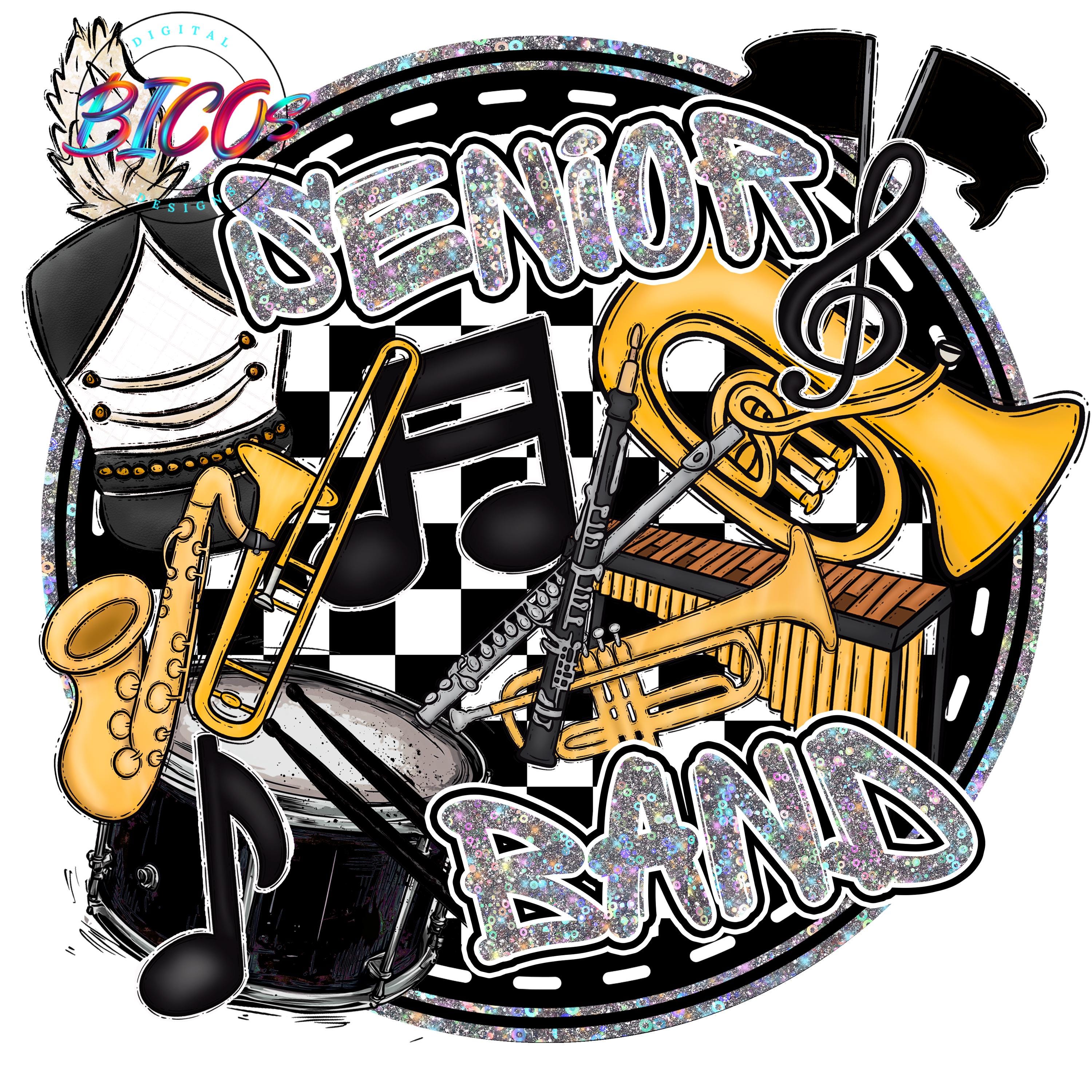 Senior Band PNG, High Resolution Mockup Visual Purpose Only-commercial ...