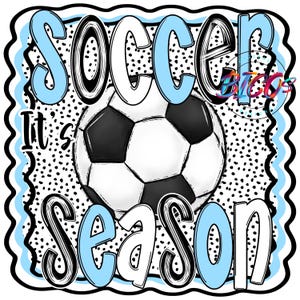 Soccer Season PNG, Columbia Blue, High Resolution Mockup Visual Purpose only-Commercial Use